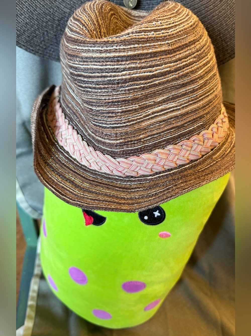 Versatile spunky brown tan fedora like hat